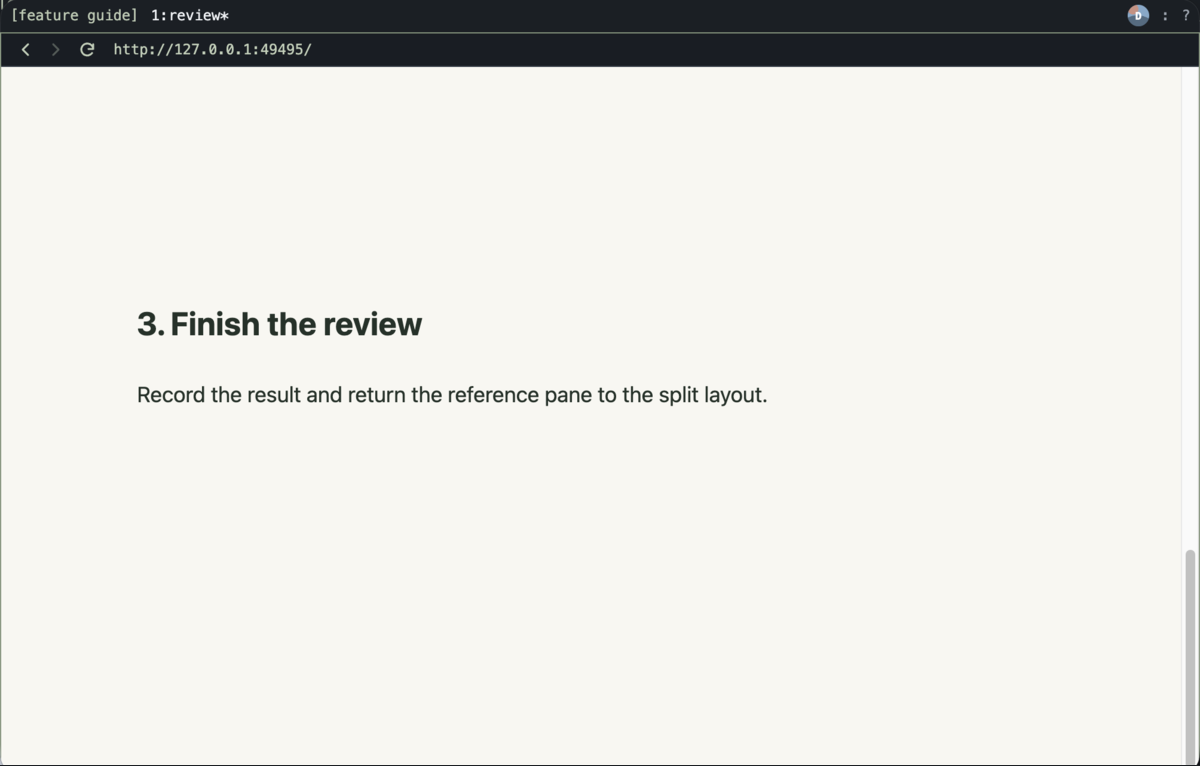 A long local page scrolled to its final review section